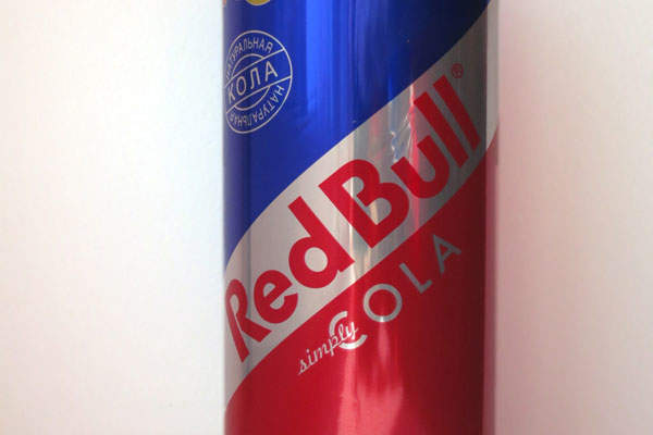 Red Bull Simply Cola, Red Bull cola in it's tall-and-slende…