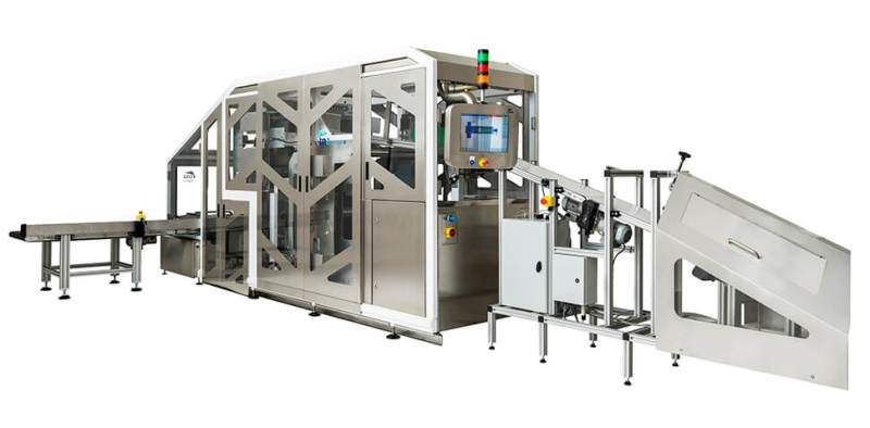 tna launches new ultra-high-speed case packer for flexible bags