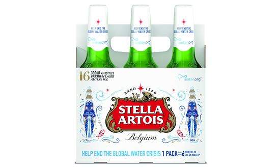 Stella Artois advocates clean water campaign with special packaging