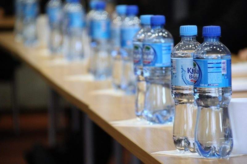 Label Cap Minerals Plastic Bottle Water Desire