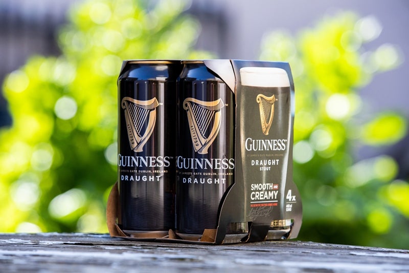 Diageo announces removal of plastic from beer packaging