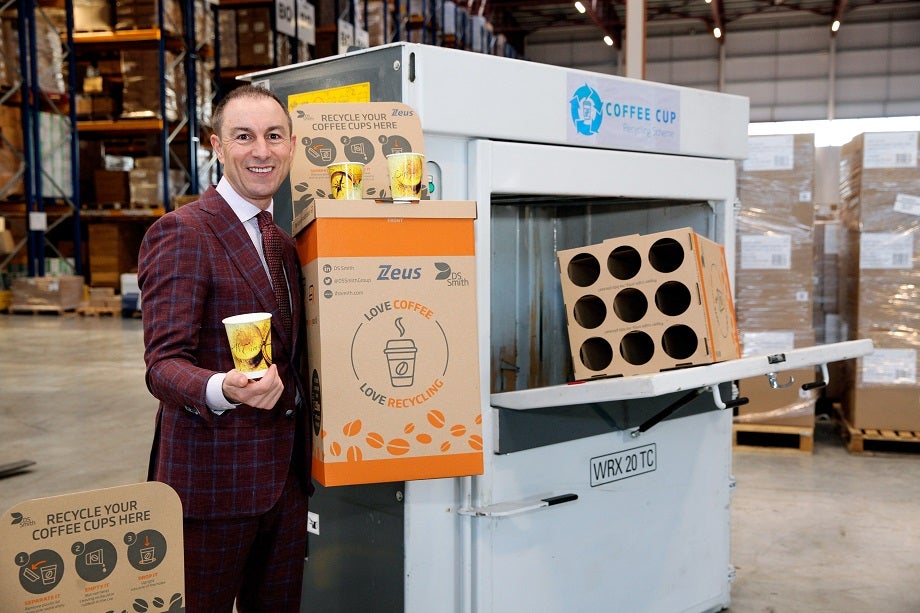 Zeus and DS Smith to support paper coffee cup recycling in Ireland