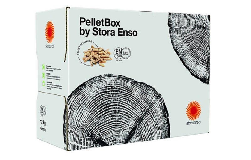 Stora Enso launches new cardboard packaging box for pellets
