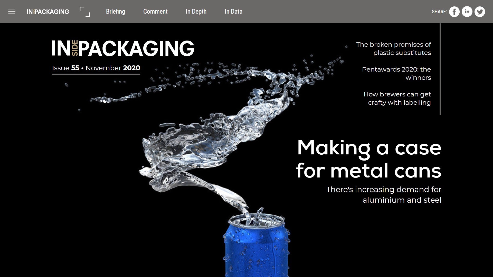 Making a case for metal cans: new issue of Inside Packaging out now!