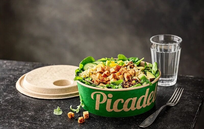 Picadeli adopts formed-fibre lid co-developed with Stora Enso