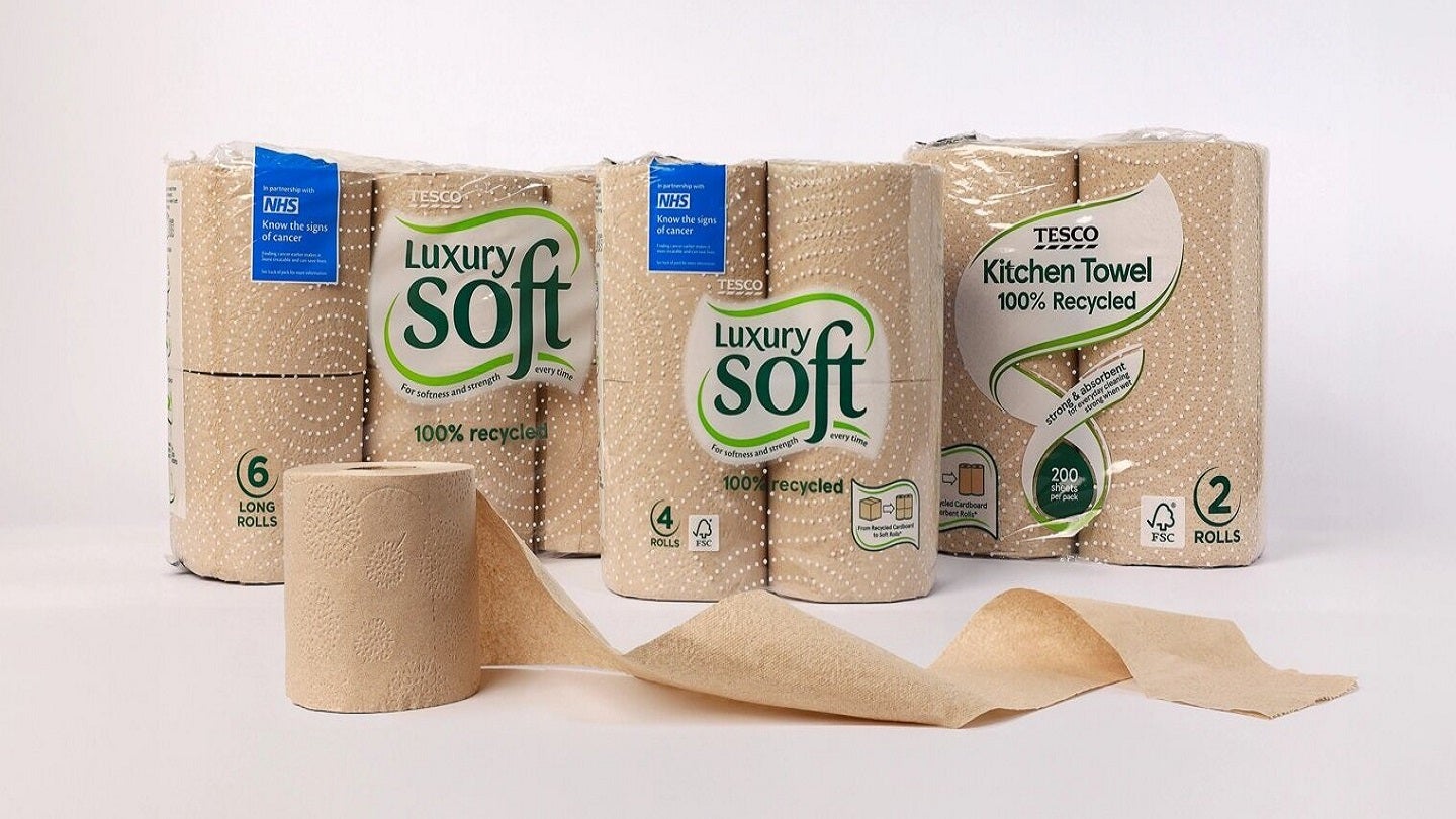 Tesco and WEPA transform recyclable cardboard boxes into toilet rolls