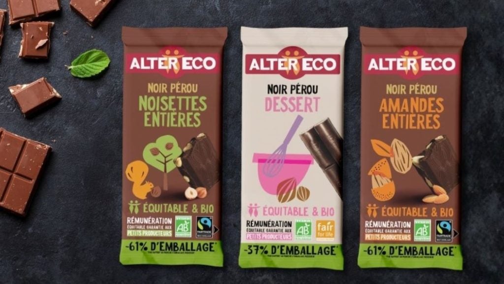 Alter Eco partners with Amcor on recyclable chocolate wrappers
