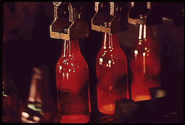 Bottles at Coors Brewery