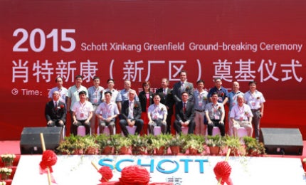 Schott initiated construction of a new pharmaceutical packaging plant in July 2015.