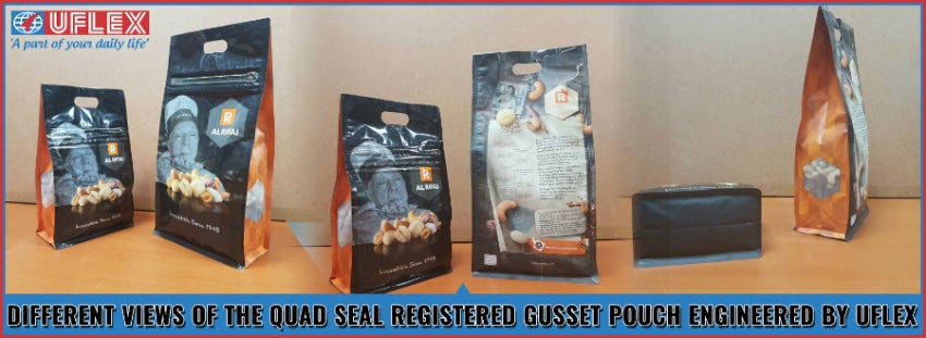 quad seal gusset pouch
