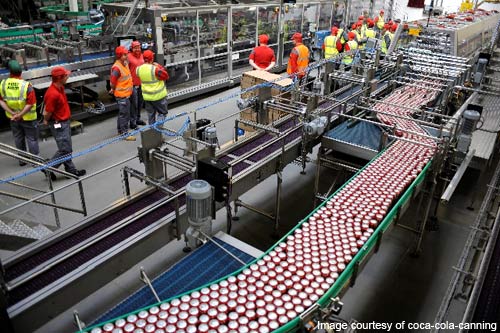 Coca-Cola canning line